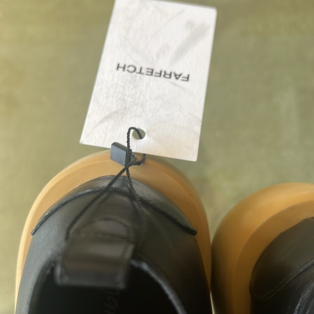 Marsell Derby shoes black with tan soles. Size 38 NWT - Picture 9 of 10
